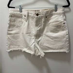Madewell white Jean shorts sz30